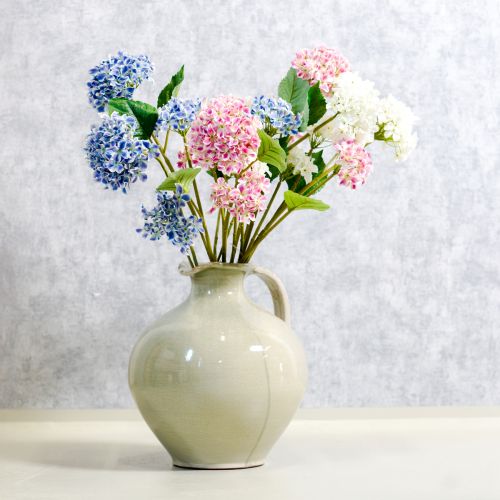 Artículo Flor de hortensia artificial para un diseño interior elegante y moderno, 80 cm, 2 piezas