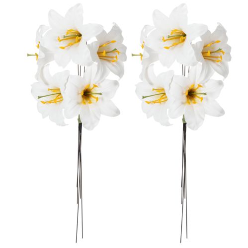 Lirio artificial, blanco, con
