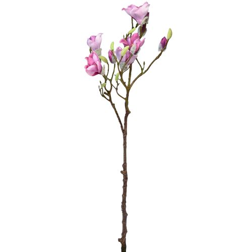 Artículo Rama de magnolia con flor artificial, rosa magnolia 92cm