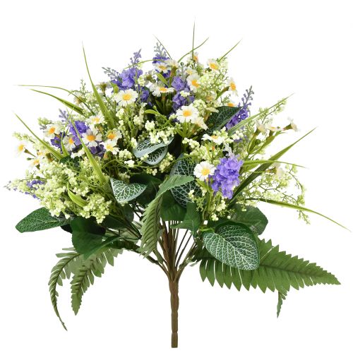 Floristik24 Flores artificiales decoración ramo de flores artificiales margaritas 40cm
