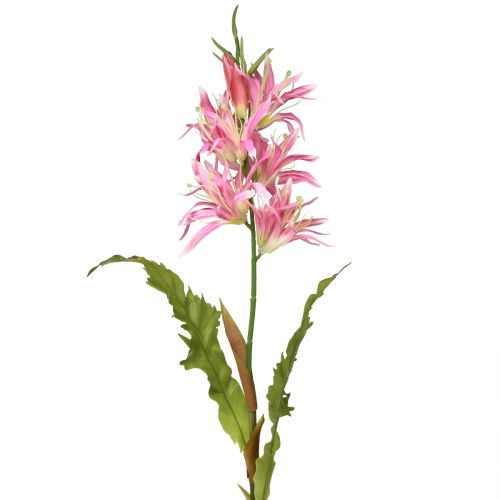 Artículo Flores artificiales, flores de seda decorativas lirio rosa 97cm