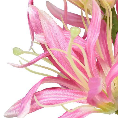 Artículo Flores artificiales, flores de seda decorativas lirio rosa 97cm