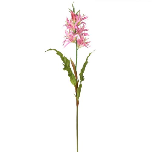 Artículo Flores artificiales, flores de seda decorativas lirio rosa 97cm