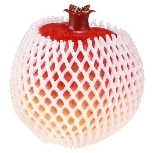 Artículo Fruta artificial granada artificial rojo amarillo 9×11cm