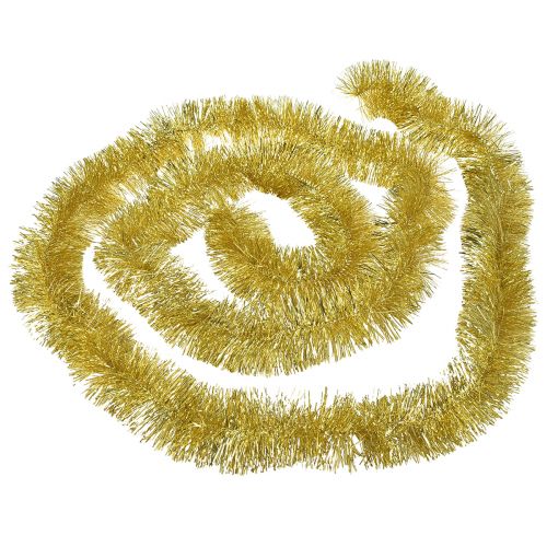 Artículo Glamorous Golden Tinsel Garland 270cm – Perfecta para decoraciones festivas y elegantes