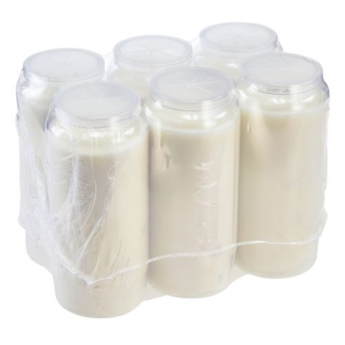 Floristik24 Lámpara de aceite para faroles para tumbas lámparas para tumbas Ø6,5cm H15cm 6 piezas