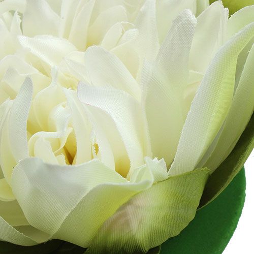 Artículo Crema de flor de loto artificial 13cm 4pcs