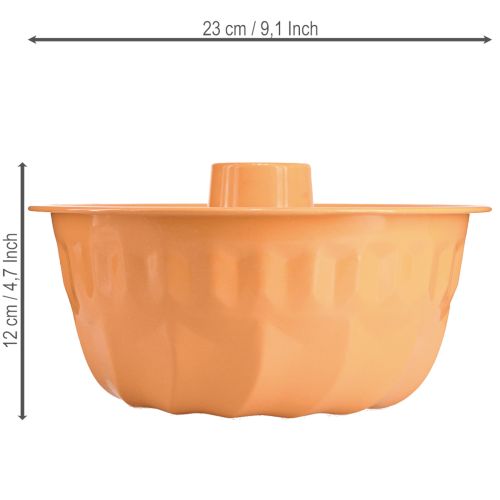 Molde decorativo de metal para hornear bizcocho Bundt de naranja, Ø23cm, H12cm. | Floristik24.es