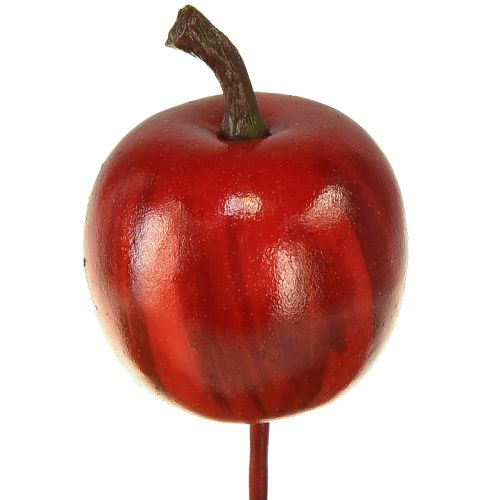 Artículo Mini manzanas en alambre Ø3,5cm 48 piezas
