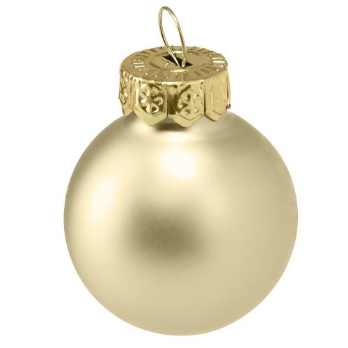 Floristik24 Mini bolas de árbol de Navidad bolas de árbol de perlas de vidrio Ø2,5cm 22 piezas