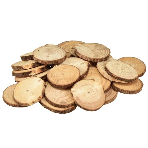 Floristik24 Mini discos de madera discos decorativos de árbol natural Ø5-7cm