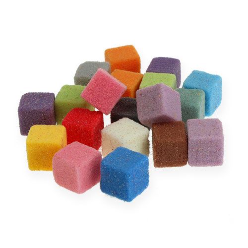 Floristik24 Mini-cubo de espuma floral húmedo de colores 300 piezas