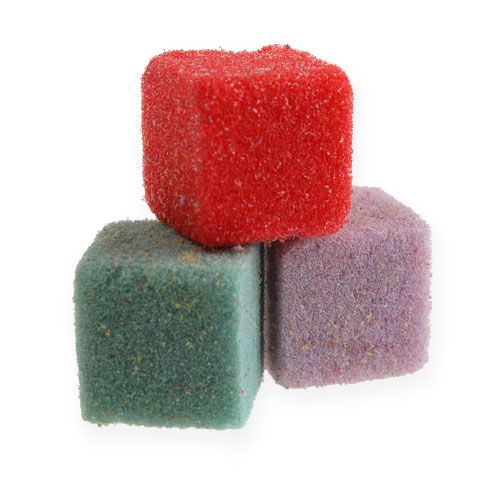 Floristik24 Mini-cubo de espuma floral húmedo de colores 300 piezas
