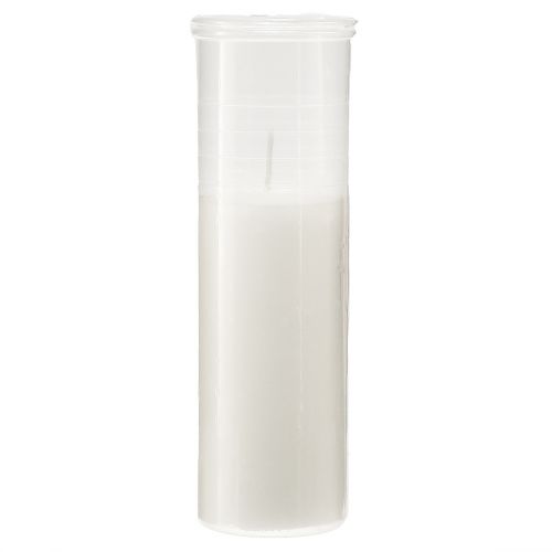 Recambio de velas para lápidas blancas 84h Al.17cm 5 uds.