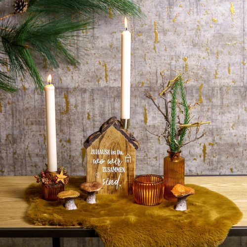 Artículo Figuras decorativas de setas inspiradas en la naturaleza - Varios tonos de marrón, 6,4 cm - Acentos encantadores para el jardín y el hogar - Paquete de 3