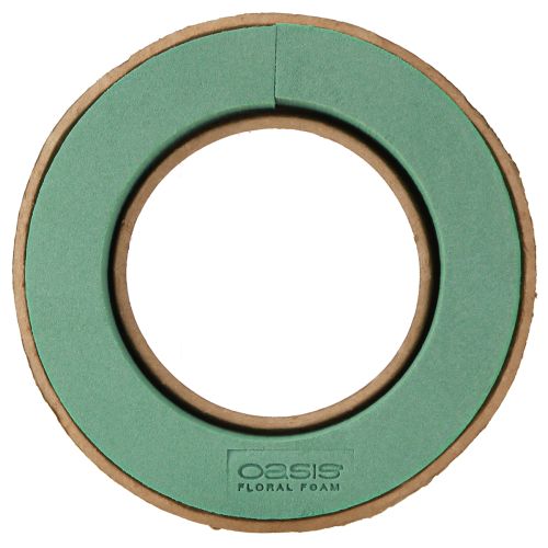 Floristik24 Corona de espuma floral verde OASIS® Biolit® de 32 cm (2 unidades)