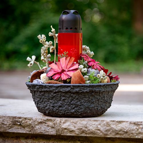 Cuenco para plantas Biolit negro Oasis Cuenco para flores negro Ø26cm