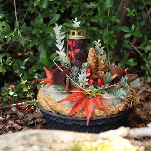 Artículo Macetero Biolit Oasis Black, macetero negro para flores, Ø35 cm