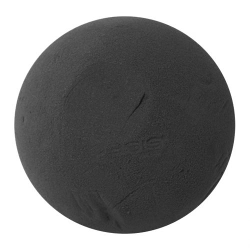 Artículo Bola de espuma floral material enchufable negro Ø20cm