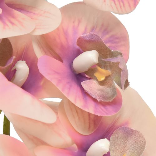 Artículo Orquídea Phalaenopsis artificial 7 flores violeta crema 73cm
