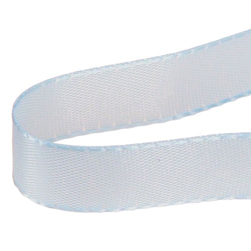 Artículo Cinta decorativa para regalo, cinta azul claro, orillo azul, 15 mm, 3 m, 10 unidades