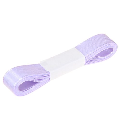 Artículo Cinta decorativa para regalo, cinta morada con orillo, 15 mm, 3 m, 10 unidades