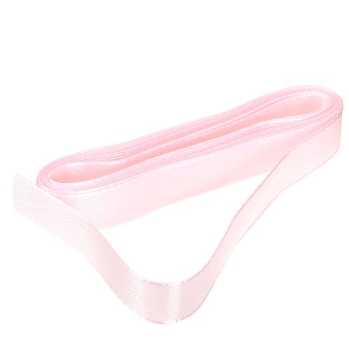 Cinta decorativa de regalo, cinta rosa con orillo, 15 mm, 3 m, 10 unidades