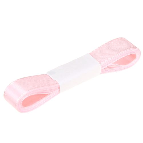 Artículo Cinta decorativa de regalo, cinta rosa con orillo, 15 mm, 3 m, 10 unidades