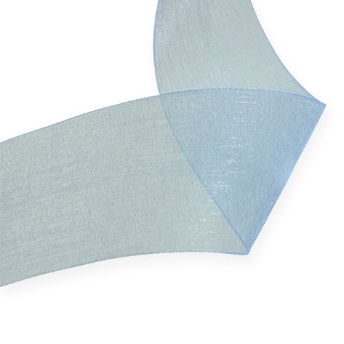 Artículo Cinta de organza en azul 40mm 50m