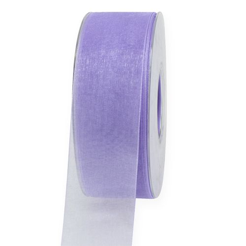 Artículo Cinta de organza con orillo 40mm 50m violeta claro