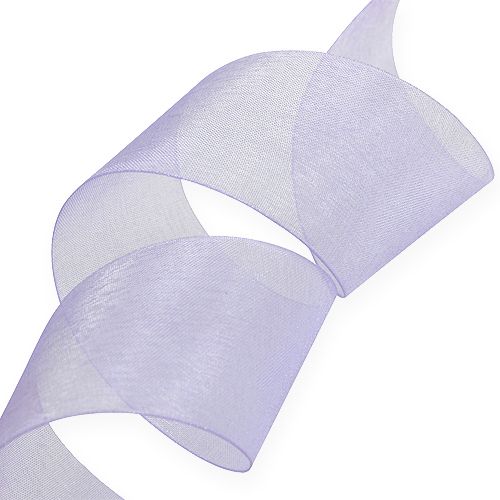 Artículo Cinta de organza con orillo 40mm 50m violeta claro