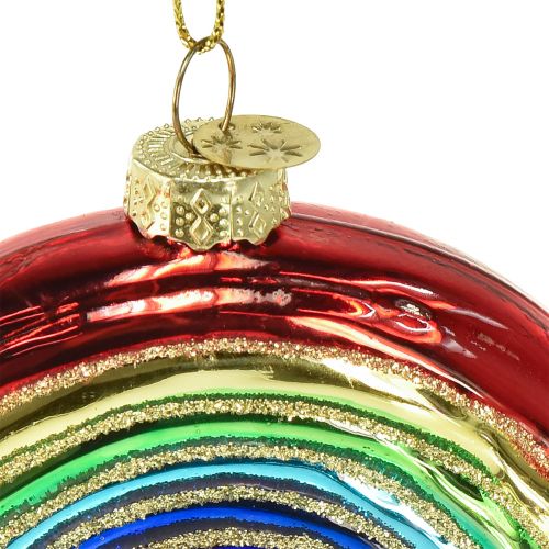 Floristik24 Adorno de arcoíris de cristal: decoración festiva para el árbol de Navidad con colores brillantes
