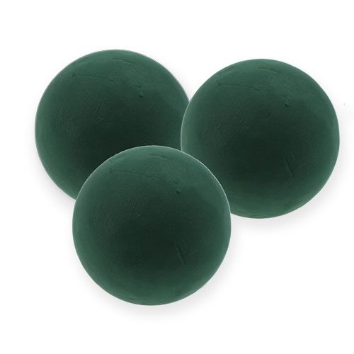 Artículo Bola de espuma floral pequeña verde Ø12cm 5 piezas