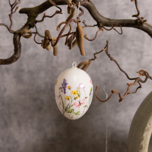 Artículo Huevos de Pascua con motivos primaverales y florales, decoración de Pascua de alta calidad, 6 cm, 6 piezas