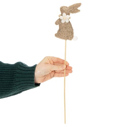 Artículo Figura decorativa de conejo de Pascua para decoraciones primaverales y acentos de temporada, 42 cm, 8 piezas