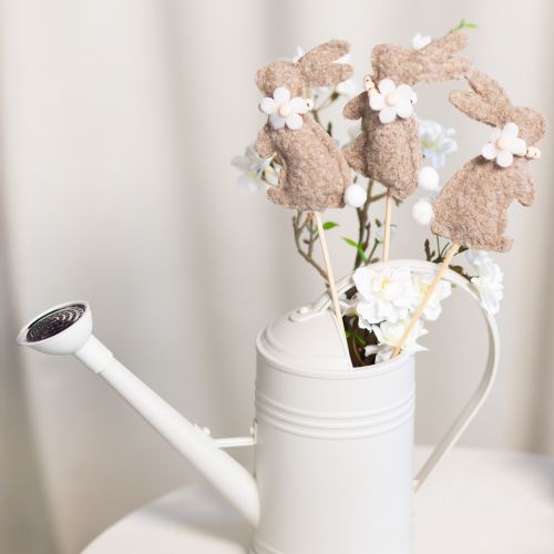 Artículo Figura decorativa de conejo de Pascua para decoraciones primaverales y acentos de temporada, 42 cm, 8 piezas