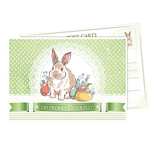 Floristik24 Tarjeta postal de Pascua 14.8cm x 10.5cm 6pcs