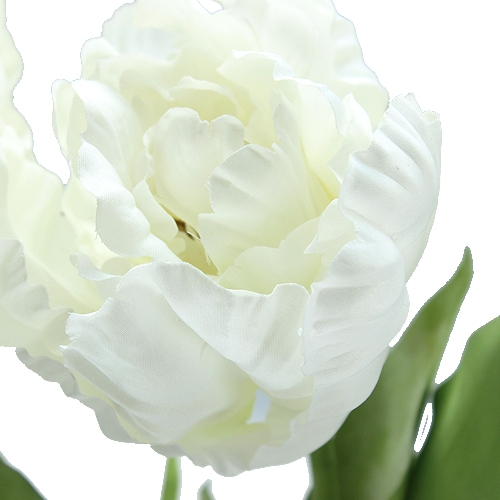 Artículo Deco tulipanes blanco 73cm 3pcs