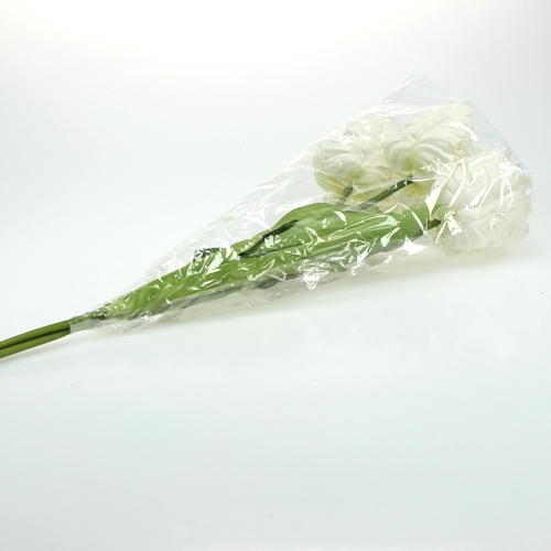 Floristik24 Deco tulipanes blanco 73cm 3pcs