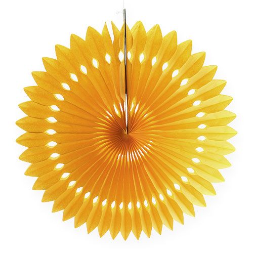 Floristik24 Flower Deco Honeycomb Yellow Ø40cm 4 piezas