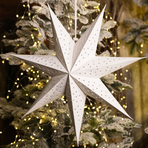 Artículo Estrellas de papel para iluminar decoraciones navideñas festivas.