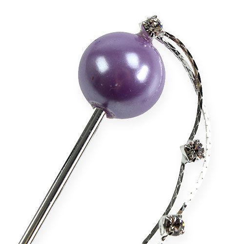 Floristik24 Alfiler decorativo con perla 11,5cm 6pcs