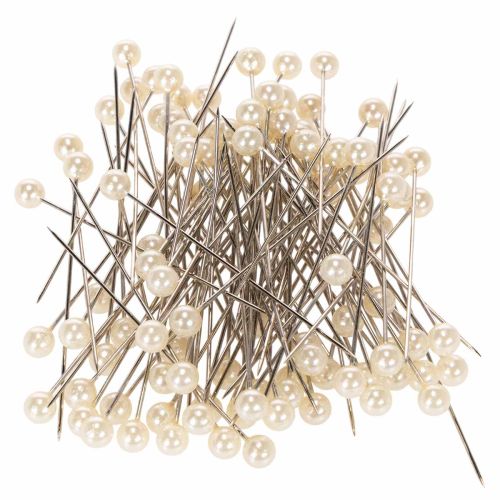 Alfileres con cabeza de perla Ø6 mm 65 mm Champagne comprar | Floristik24.es