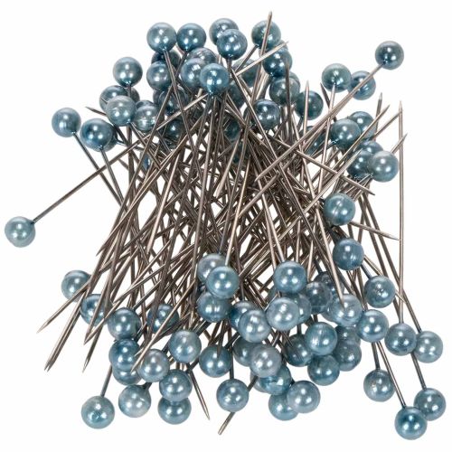 Broches de turquesa con cabeza de perla, Ø6 mm, 65 mm comprar | Floristik24.es