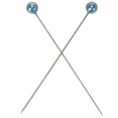 Broches de turquesa con cabeza de perla, Ø6 mm, 65 mm | Floristik24.es