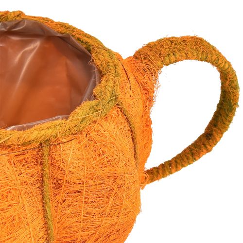 Artículo Macetero decoración calabaza naranja amarillo verde Ø19cm H12cm