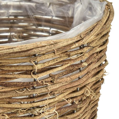 Artículo Cesta para plantas de macetero de vid natural 20cmx17cmx14cm