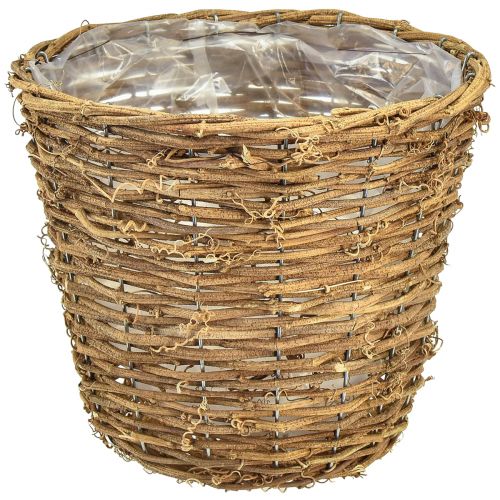 Artículo Cesta para plantas maceta macetero enredadera natural Ø25cm H22,5cm