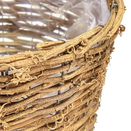 Artículo Cesta para plantas maceta macetero enredadera natural Ø25cm H22,5cm