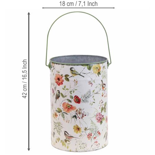 Artículo Macetas decorativas de metal estilo vintage, Ø18/15/12 cm, juego de 3